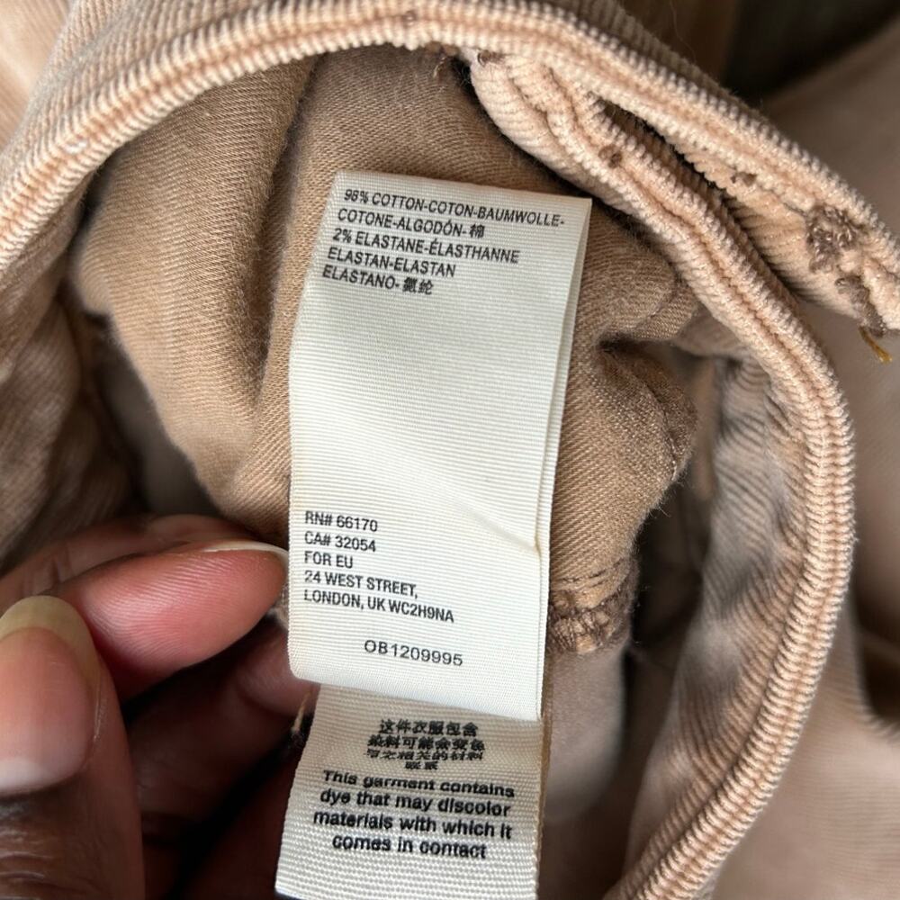 🥶 We The Free Tan CRVY Cord Lace Up Flare Jeans Size 26 - Picture 12 of 13